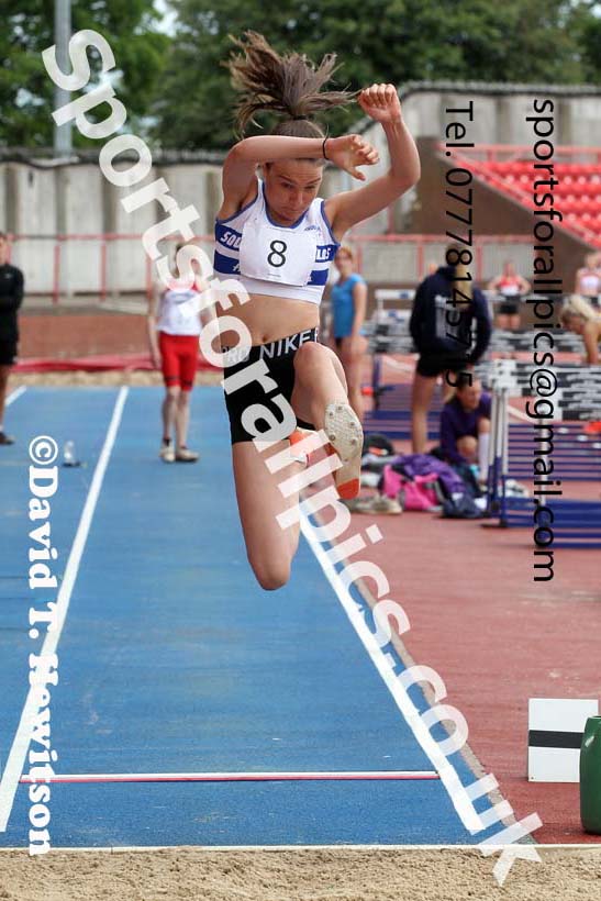 Long jump, 2021 Northumberland, Durham and Cleveland Schools. Photo: David T. Hewitson/Sports for All Pics